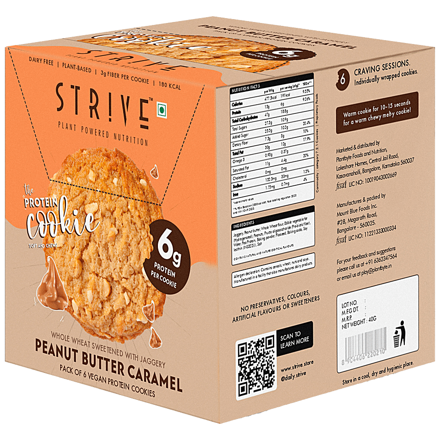 STRIVE Protein Cookies - Peanut Butter Caramel