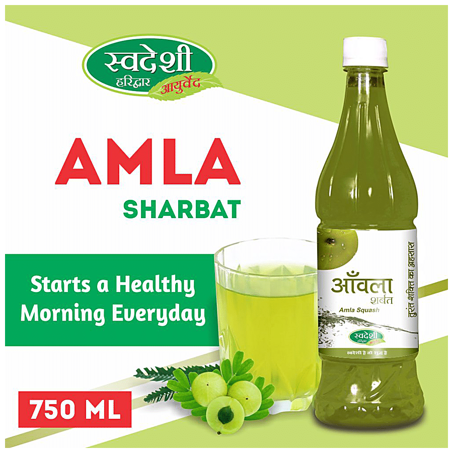 SWADESHI AYURVED Amla Sharbat - Rich Source Of Vitamin C