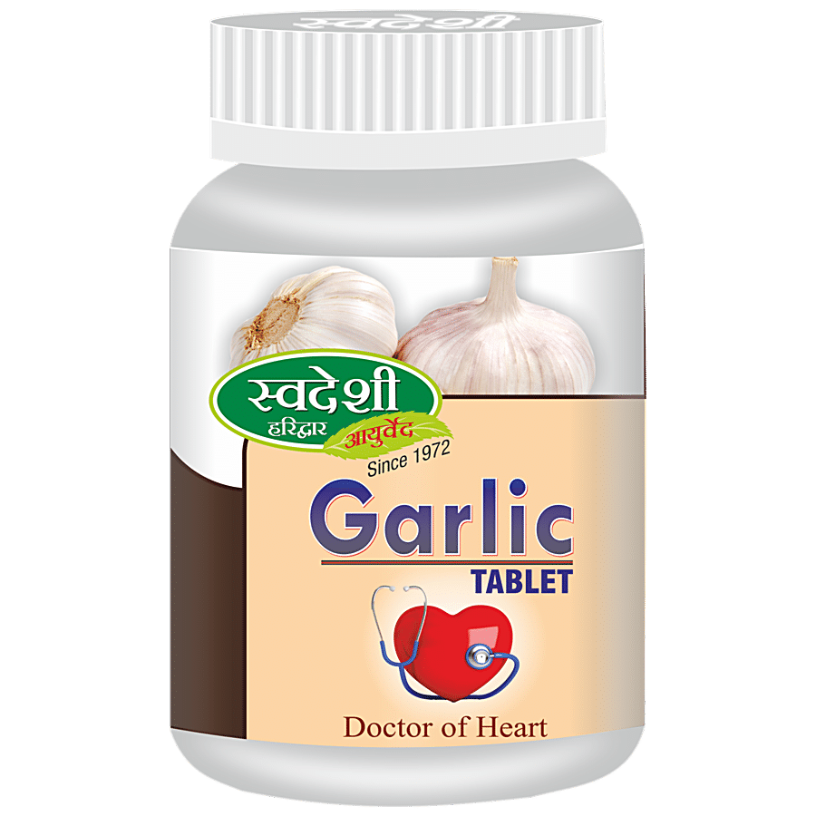 SWADESHI AYURVED Garlic Pills - Improves Heart Health & Immunity