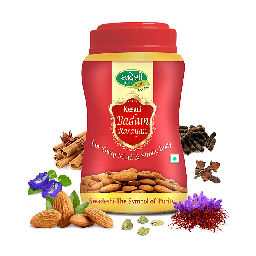 SWADESHI AYURVED Kesari Badam Rasayan - Improves Mind & Body