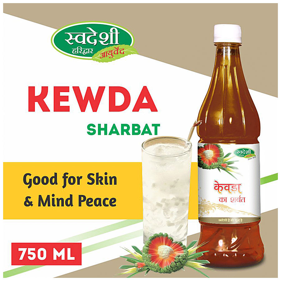 SWADESHI AYURVED Kewda Ka Sharbat - Antioxidant