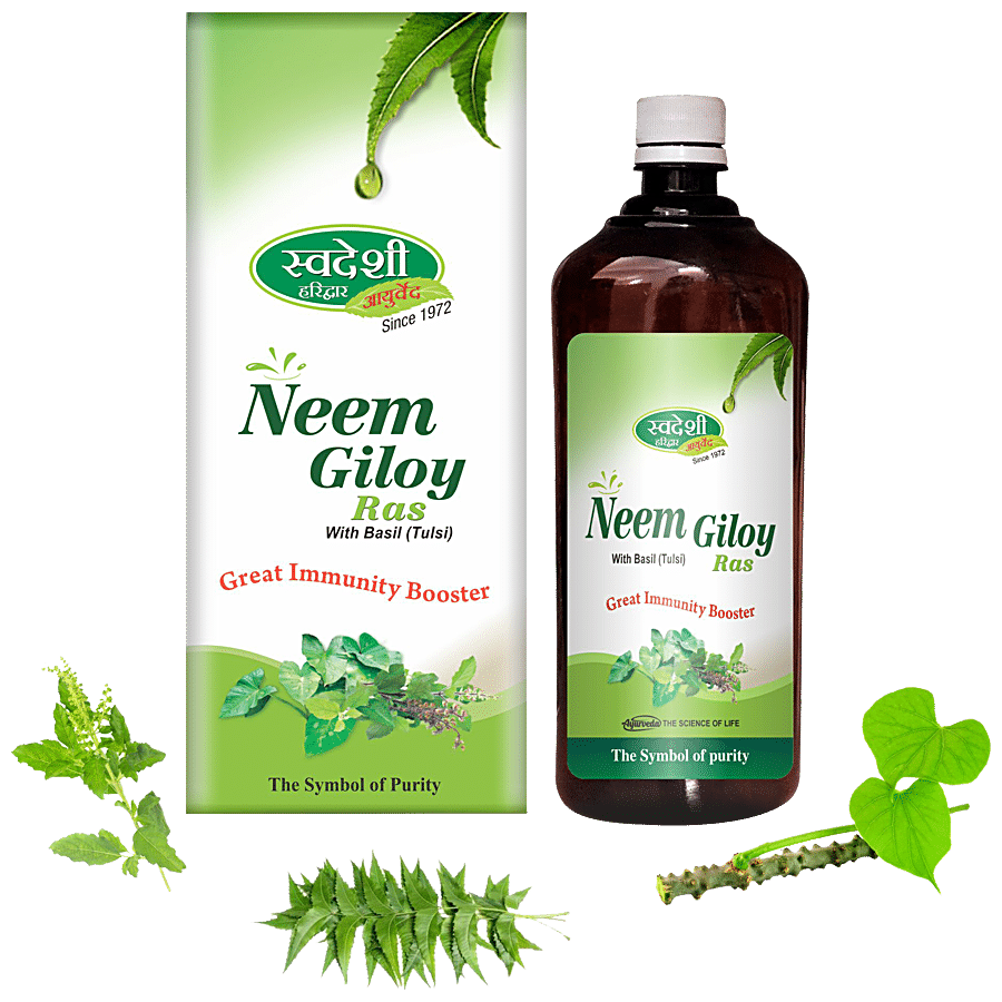 SWADESHI AYURVED Neem Giloy Ras - Immunity Booster & Blood Purifying