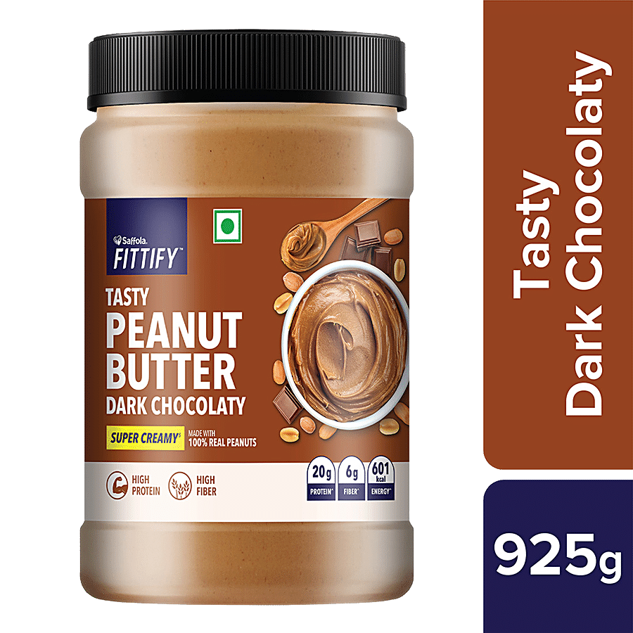 Saffola FITTIFY Tasty Peanut Butter Dark Chocolaty Super Creamy