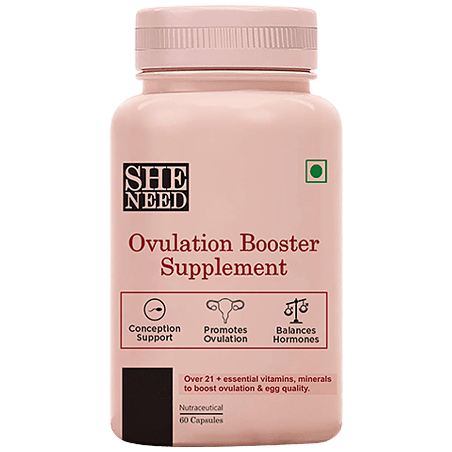 SheNeed Ovulation Booster Supplement Capsules - Vitamin B9