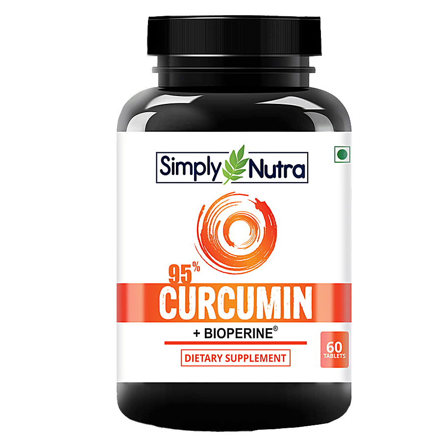 Simply Nutra Curcumin Dietary Supplement Tablets - With Antioxidant Properties