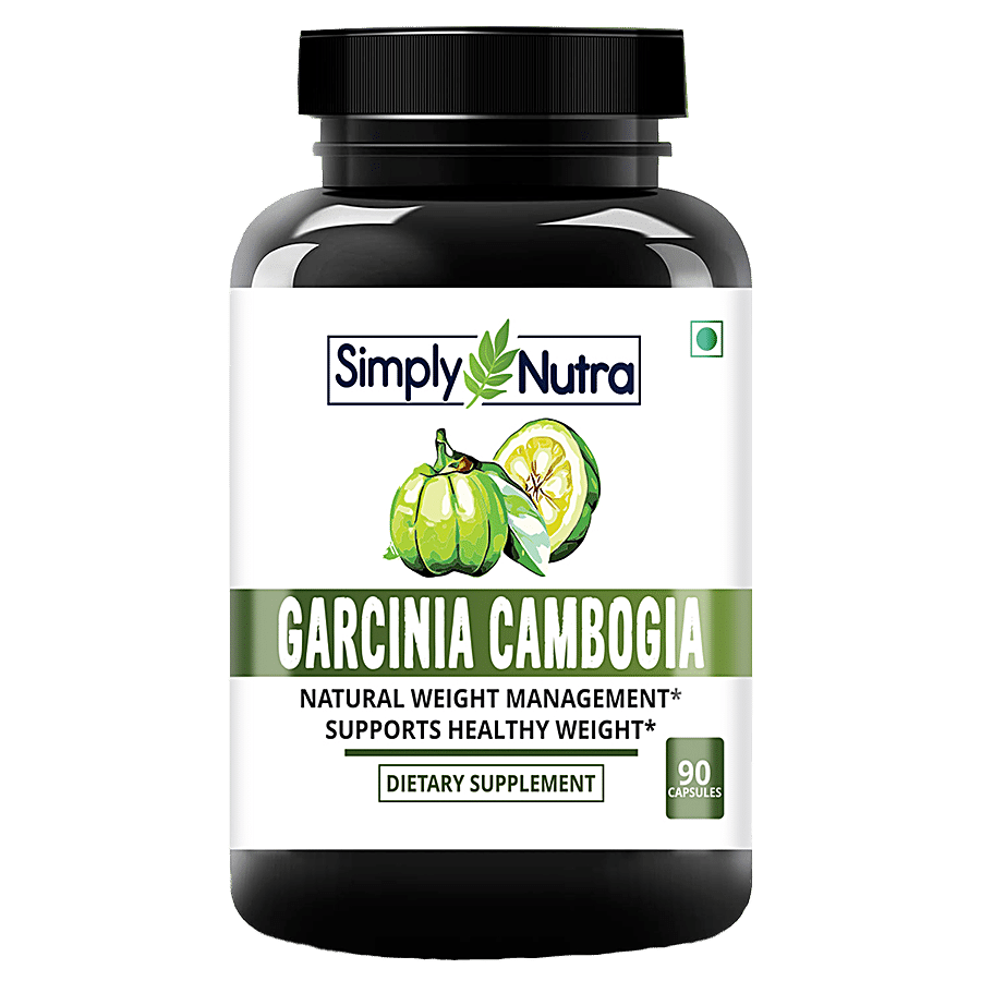 Simply Nutra Garcinia Cambogia Dietary Supplement Capsules - For Weight Loss Management