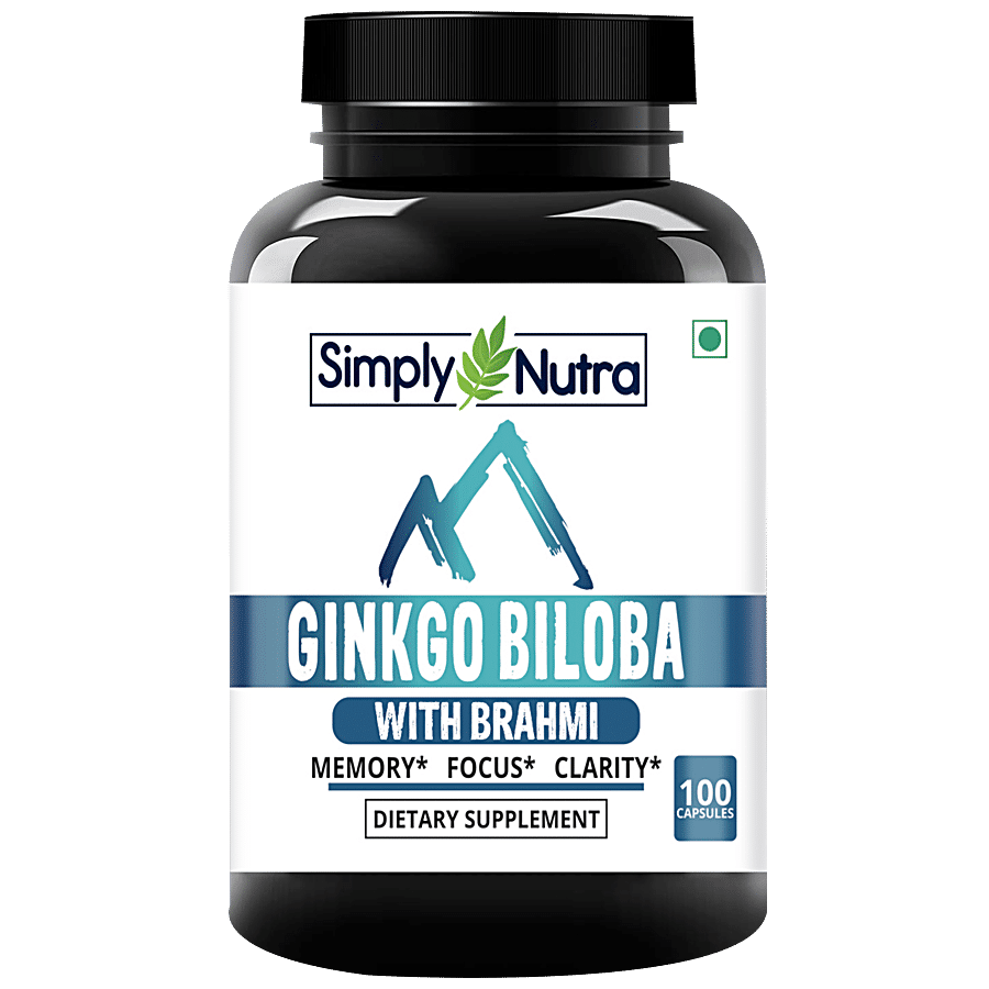 Simply Nutra Ginkgo Biloba Capsule - Supports Memory