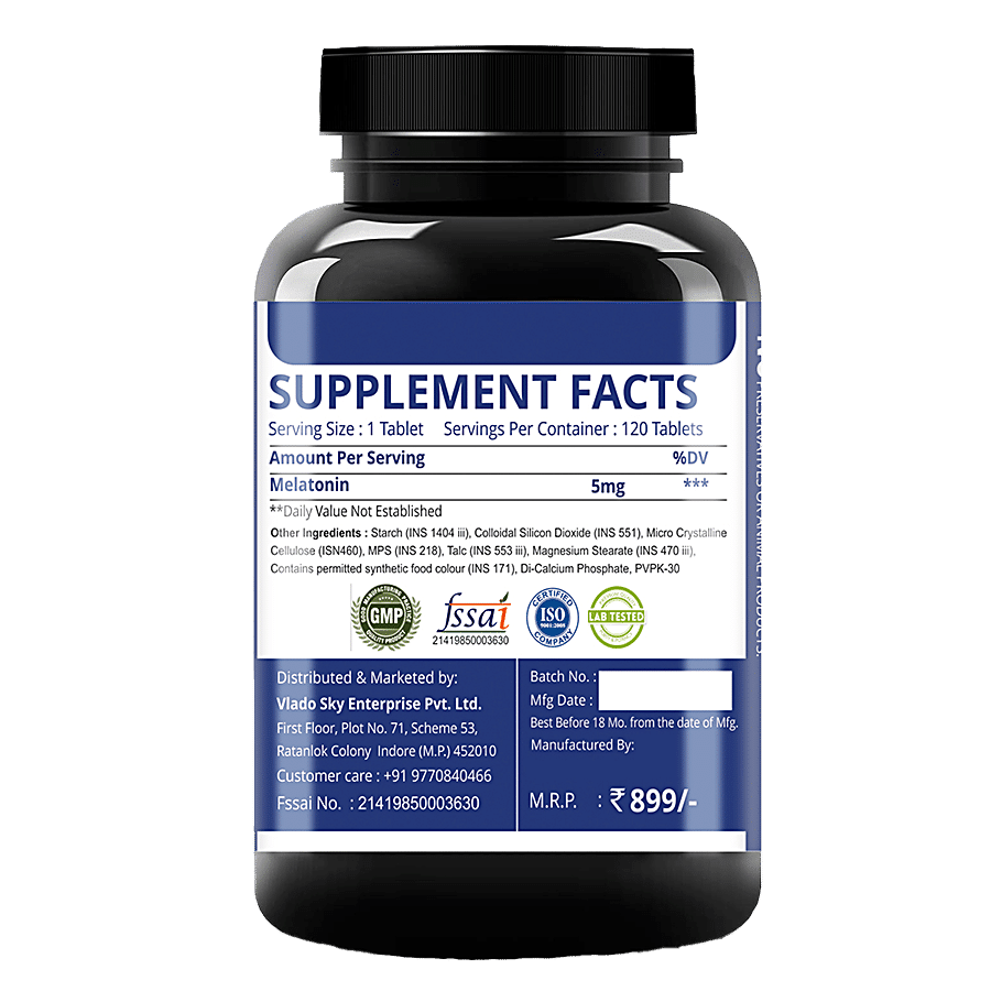 Simply Nutra Melatonin Dietary Supplement Tablets - Sleep Formula