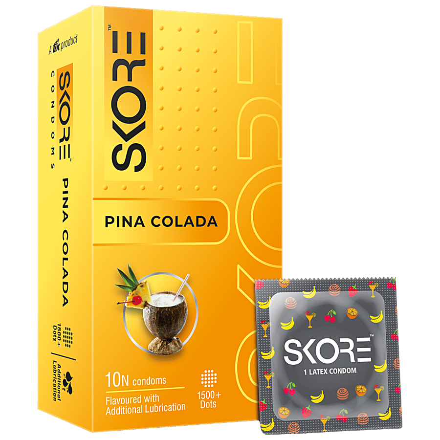 Skore 1500 + Dots Condoms - Pinacolada