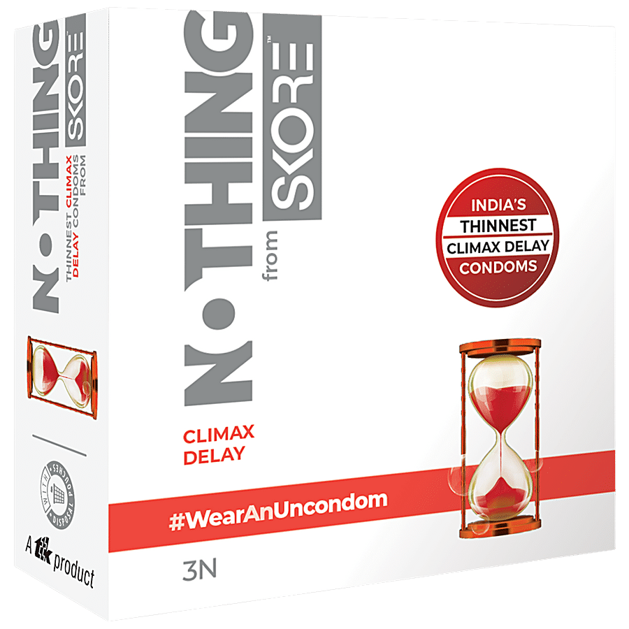 Skore Nothing Climax Delay Condoms - Ultra Thin