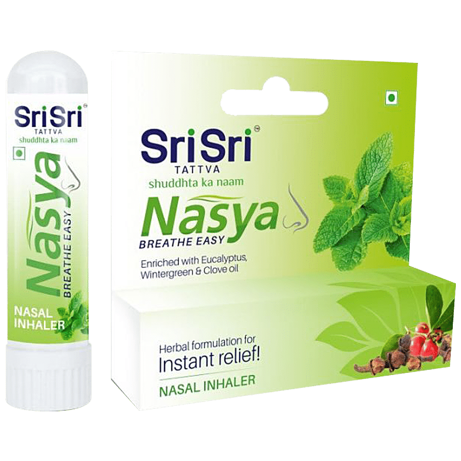 Sri Sri Tattva Nasya Nasal Inhaler - Herbal Formulation For Instant Relief