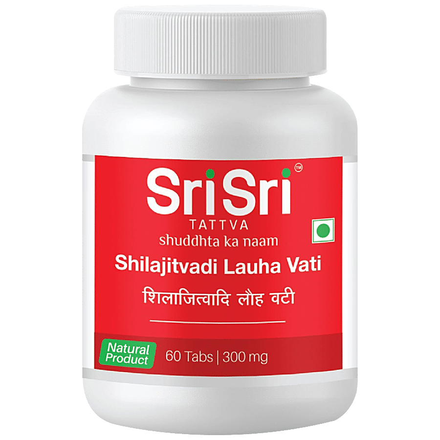 Sri Sri Tattva Shilajitvadi Lauha Vati - 300mg