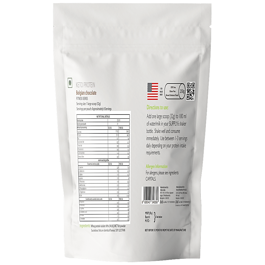 Supply6 Low Carb Keto Protein - Belgian Chocolate Flavour