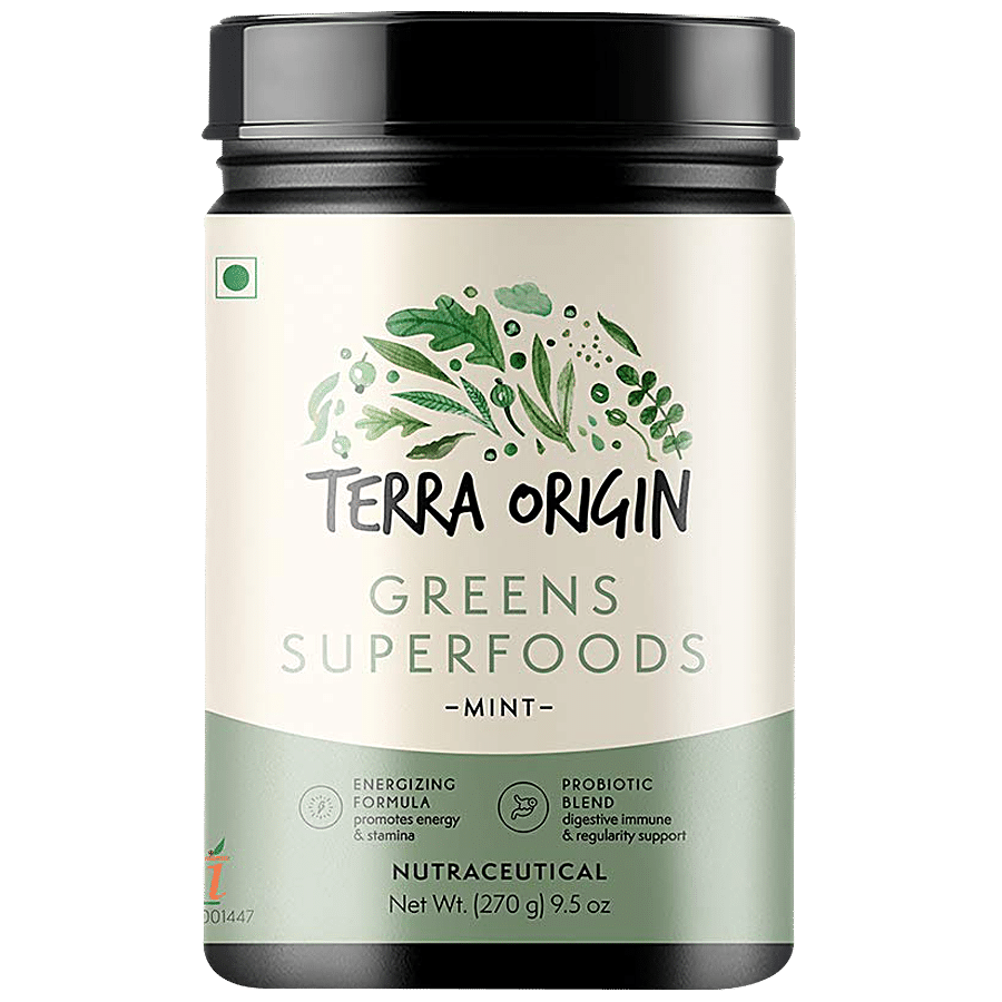 Terra Origin Greens Superfoods Dietary Supplement - Supports Immune System