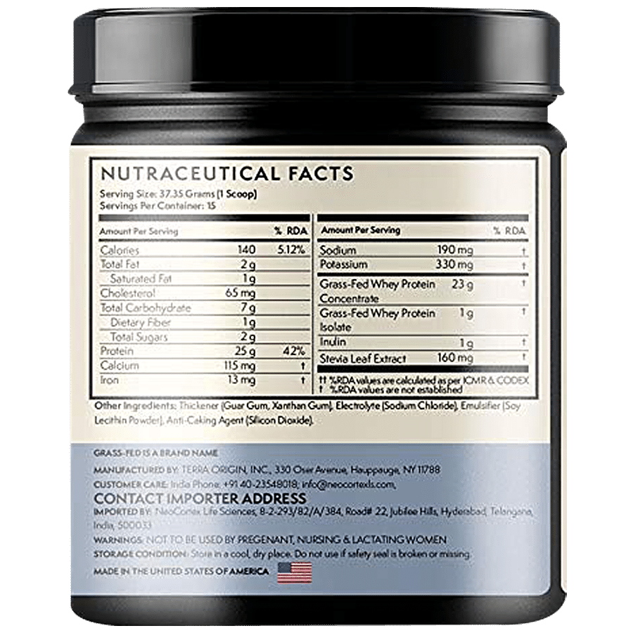 Terra Origin Whey Protein Powder - Repairs & Builds Muscles