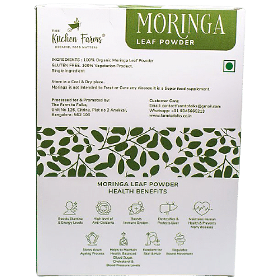 The Kitchen Farms Moringa Leaf Powder - Superfood Supplement