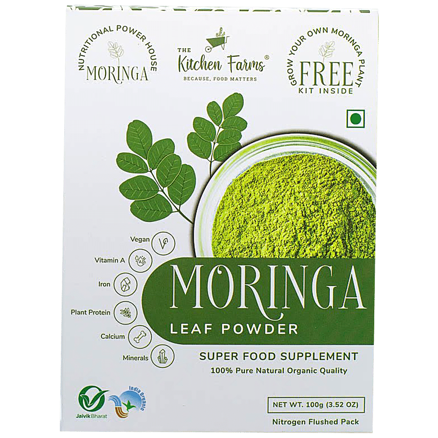 The Kitchen Farms Moringa Leaf Powder - Superfood Supplement