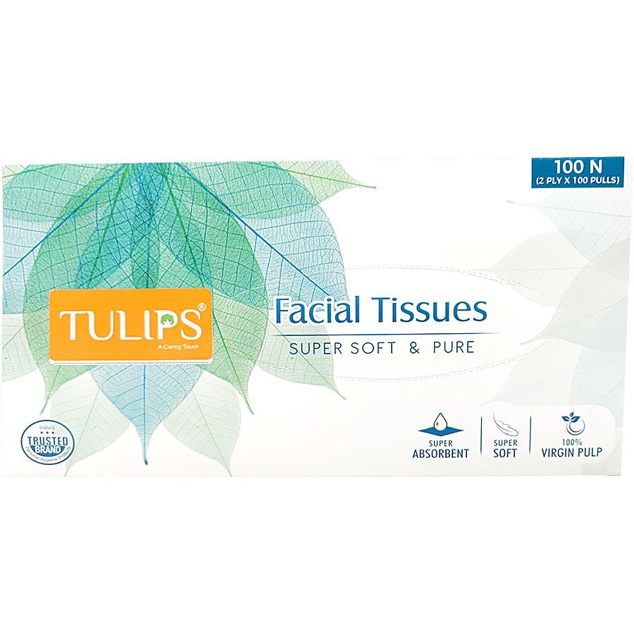 Tulips Facial Dry Tissue Paper - Super Soft