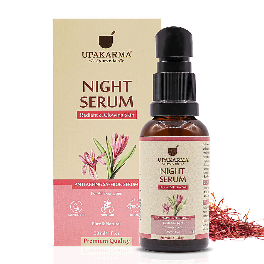 UPAKARMA Night Face Serum - For Glowing & Radiant Skin