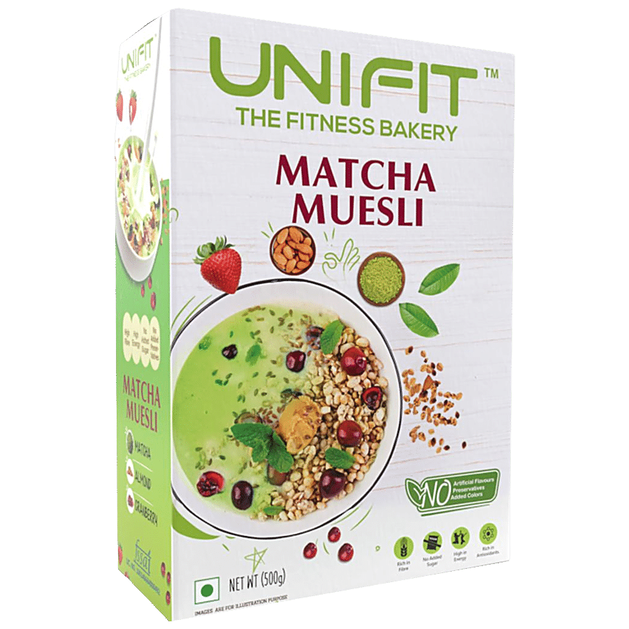 Unifit Matcha Muesli - Ready To Eat Breakfast