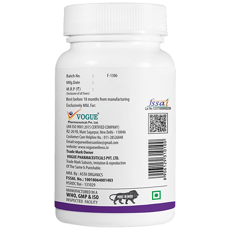 Vogue Wellness VOZI Zinc Gluconate Tablet - Immunity Booster