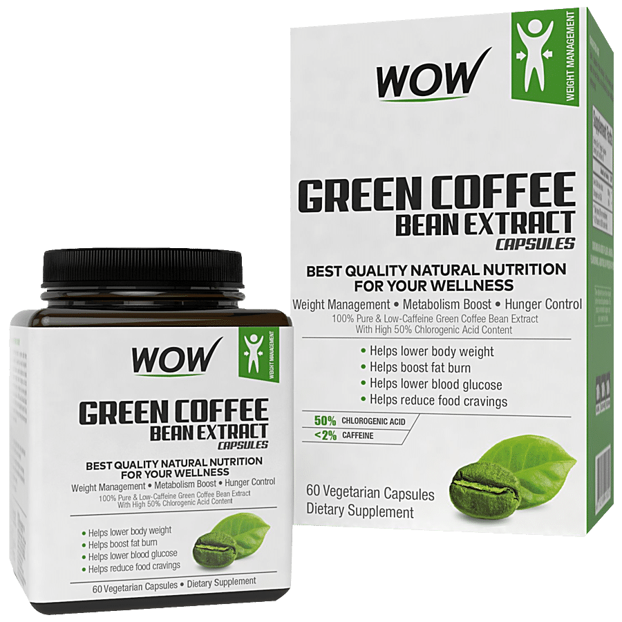 WOW Life Science  Green Coffee Bean Extract Capsule - Helps Lo