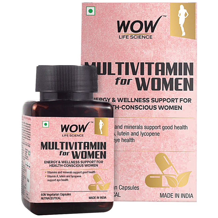 WOW Life Science  Multivitamin Capsule - For WomenÃ‚Â  Boosts Met