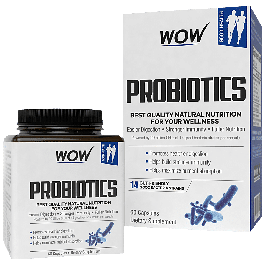 WOW Life Science  Probiotics Capsule - Promotes Healthy Digest