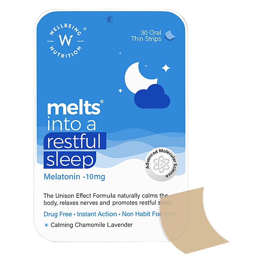 Wellbeing Nutrition Melts Restful Sleep Oral Thin Strips - Melatonin-5mg