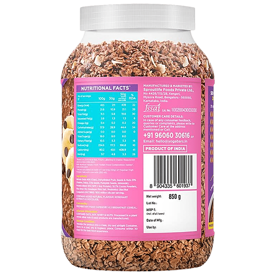 Yoga Bar 20 G Protein Oats+ - Choco Almond