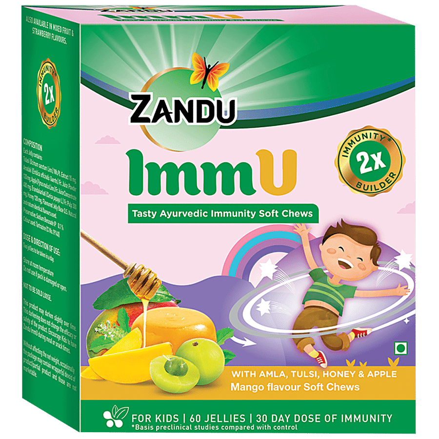 ZANDU ImmU Tasty Ayurvedic Soft Chews - For Kids