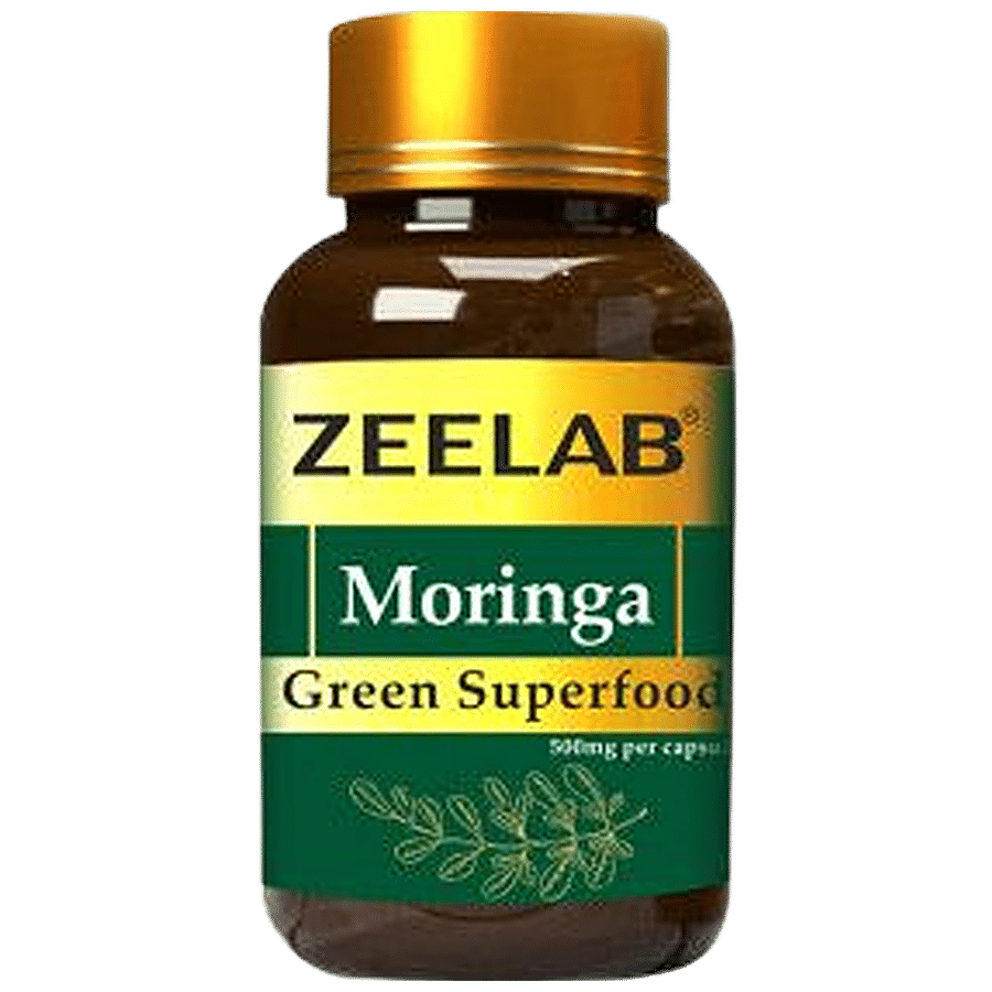 ZEELAB Moringa Green Superfood Capsule - 500 mg