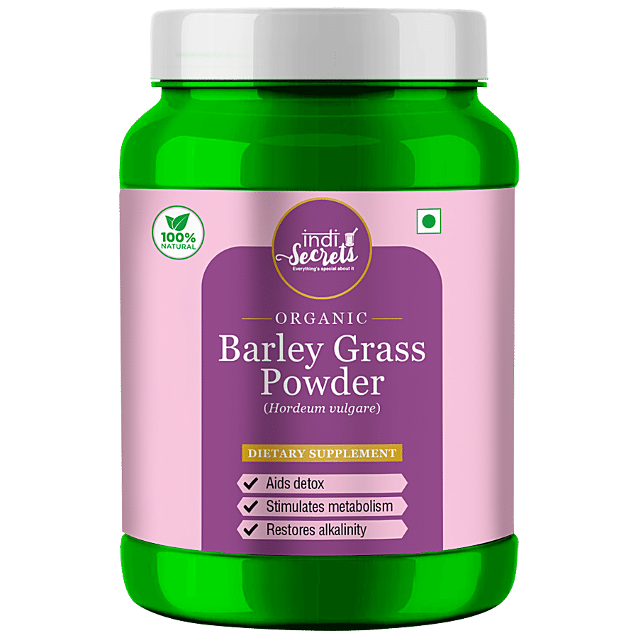 indiSecrets Organic Barley Grass Powder - Aids Detox