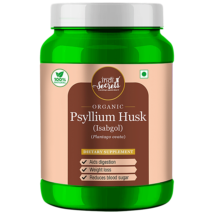 indiSecrets Organic Psyllium Husk/Isabgol