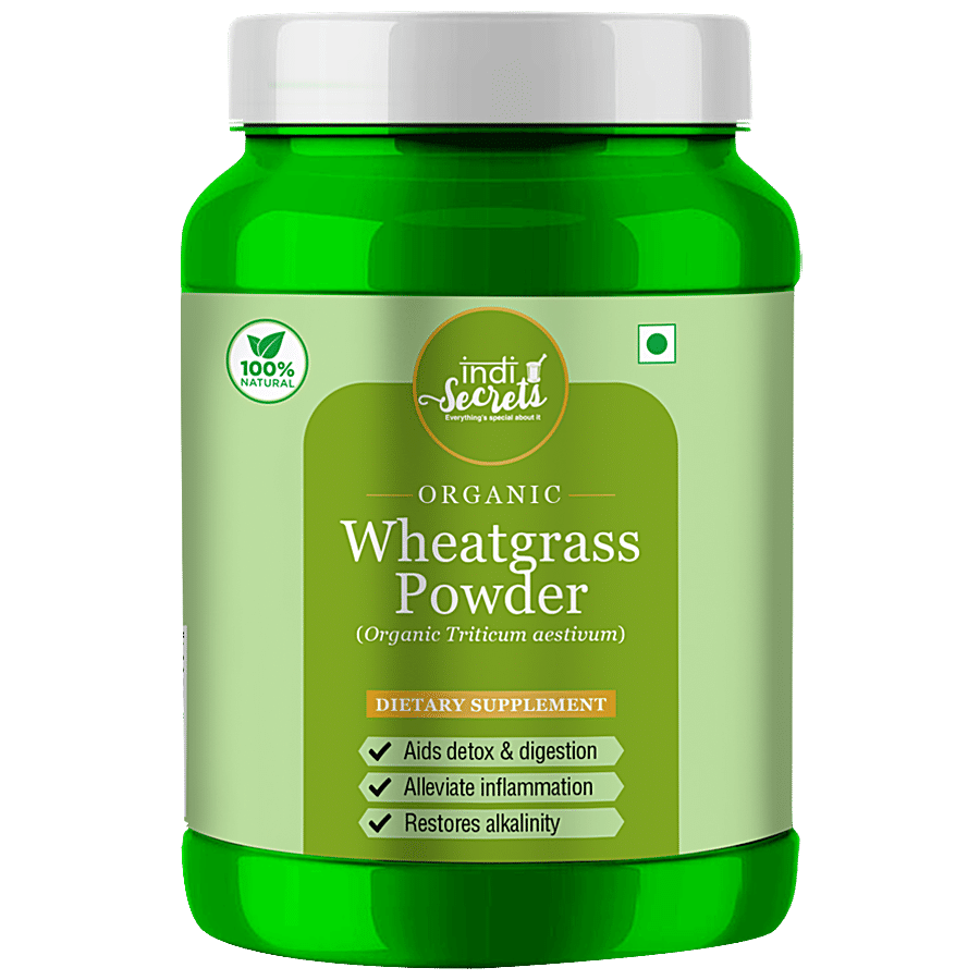 indiSecrets Organic Wheatgrass Powder