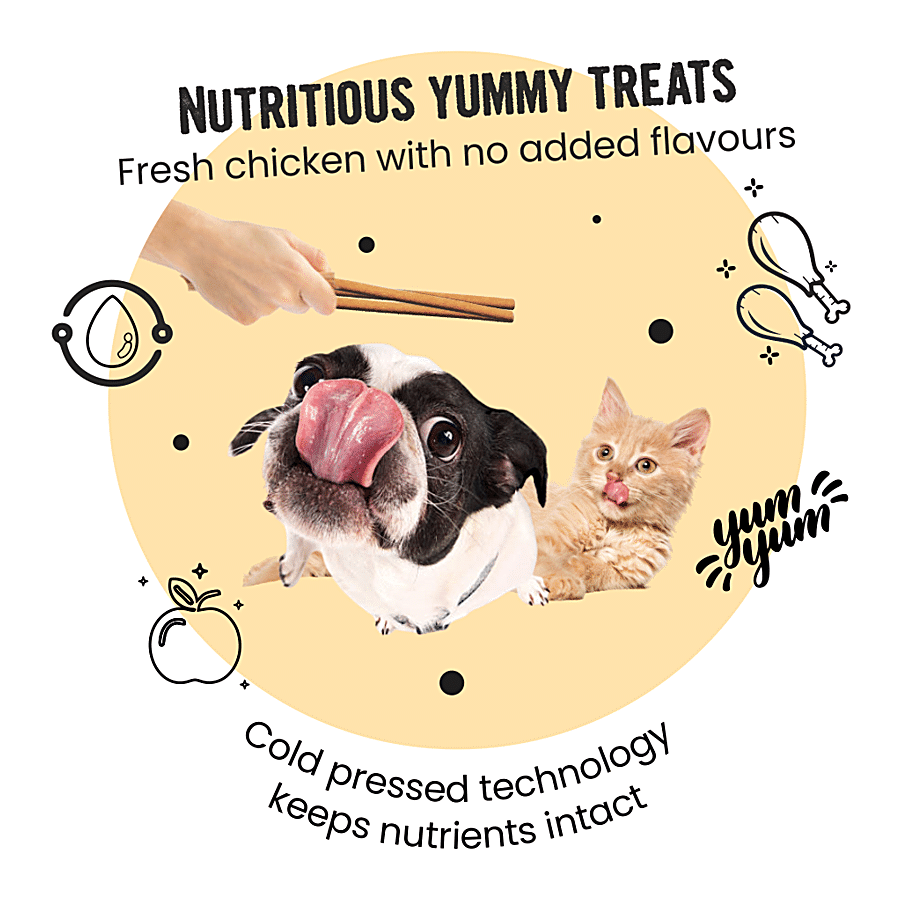 Bark Out Loud Glow & Shine-Turmeric Chewstix Fresh Chicken Treats