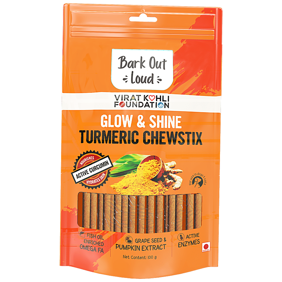 Bark Out Loud Glow & Shine-Turmeric Chewstix Fresh Chicken Treats