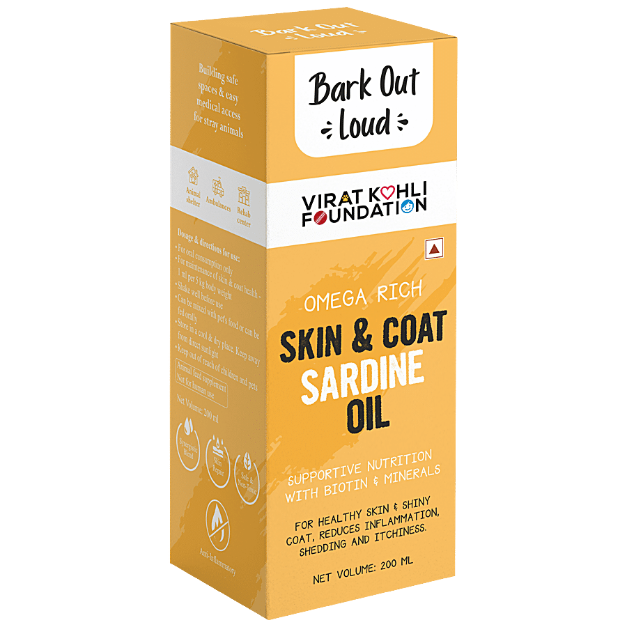 Bark Out Loud Skin & Coat Sardine Oil - Supplement for Healthy Skin