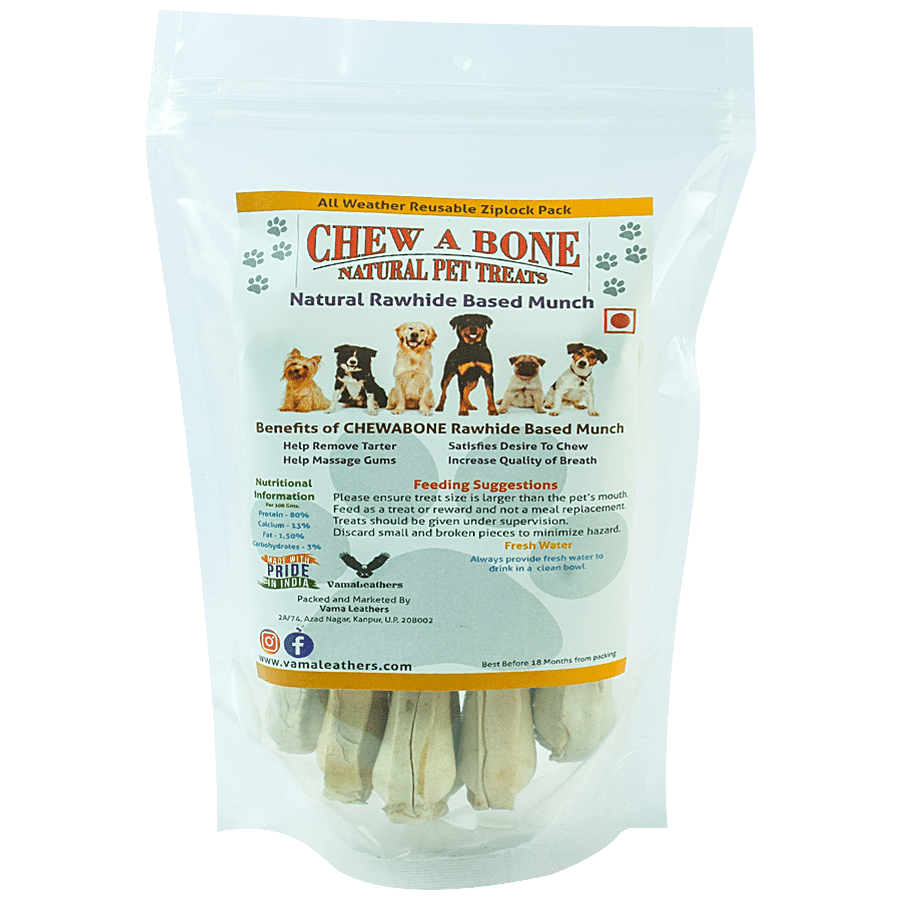 Chew A Bone Dog & Puppy Dental 15 cm Chew Bones - Clean & Healthy Gums