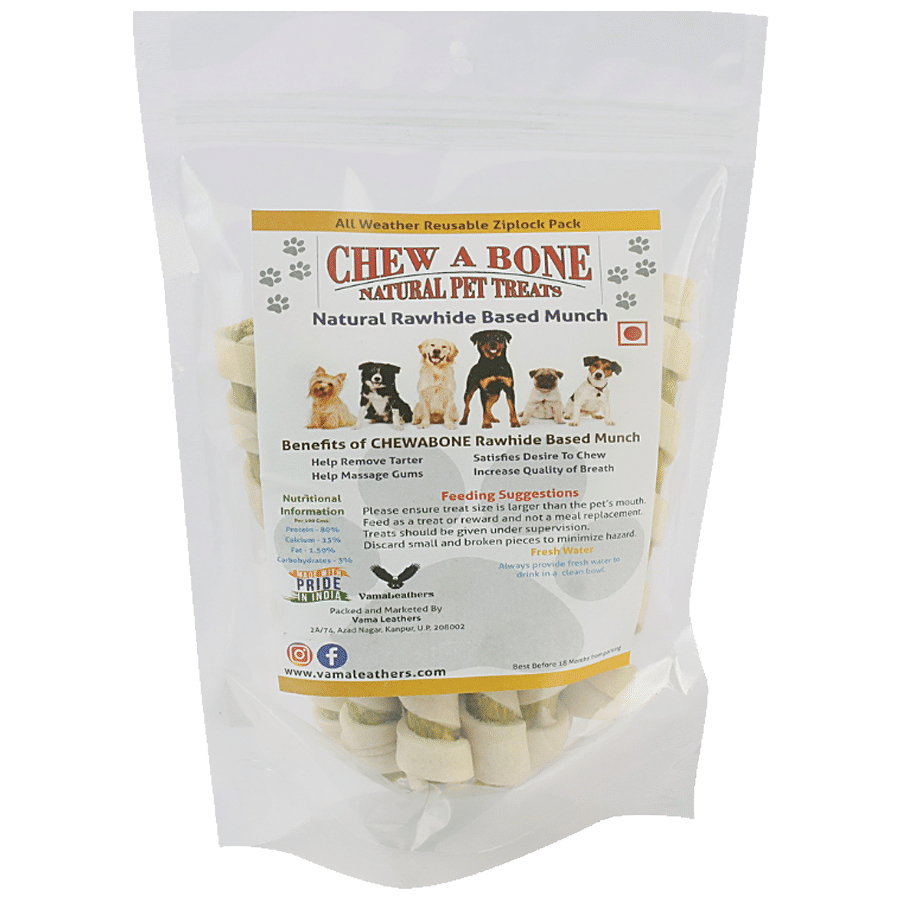 Chew A Bone Rawhide Based Chicken Candy Munch Sticks - All Breed Dog & Puppy Chew Treat