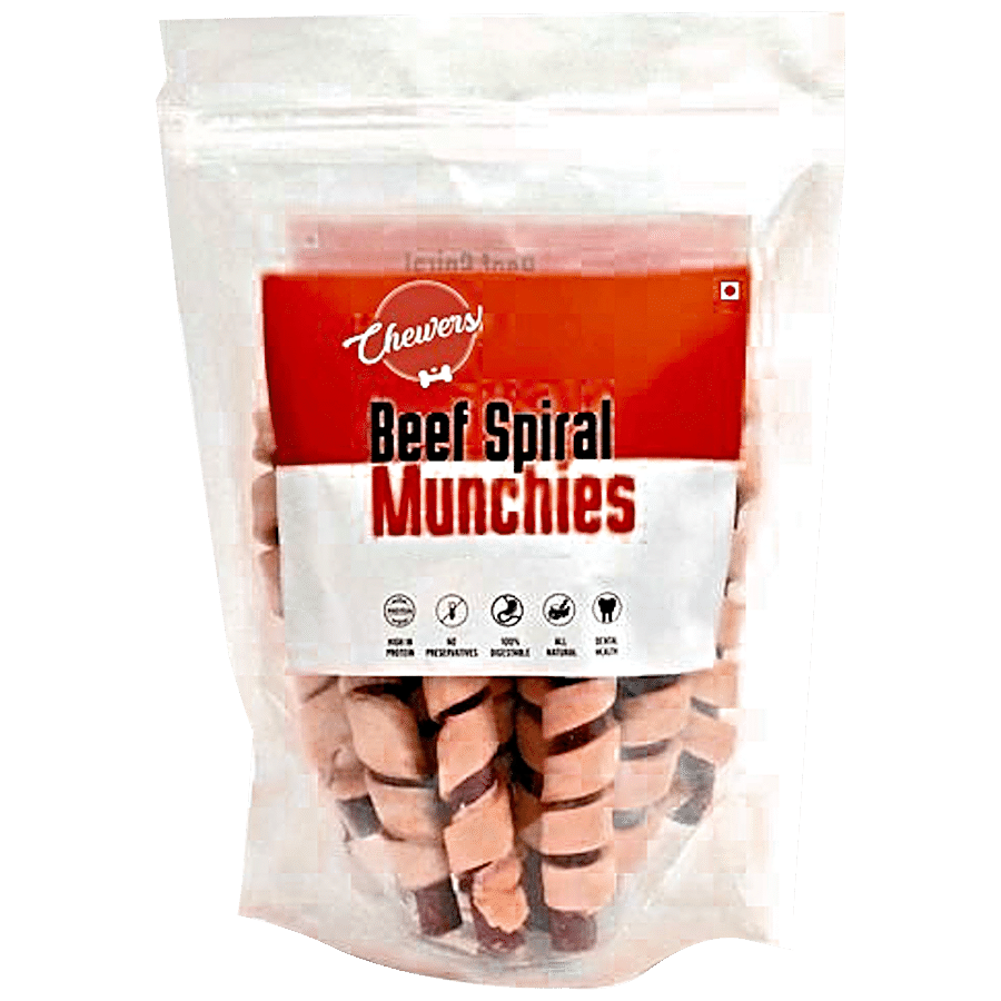 Chewers Beef Spiral Munchies Sticks Dog Treat