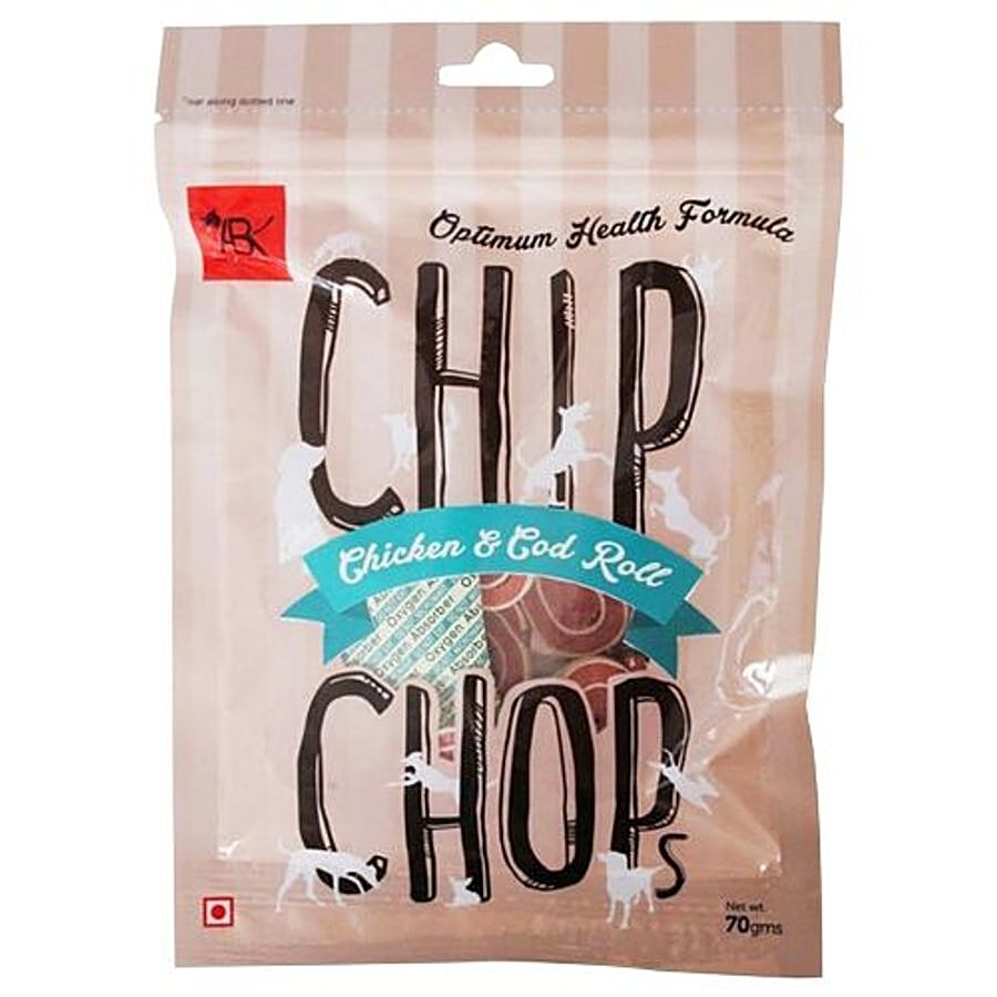 Chip Chops Dog Treats - Chicken & Codfish Roll