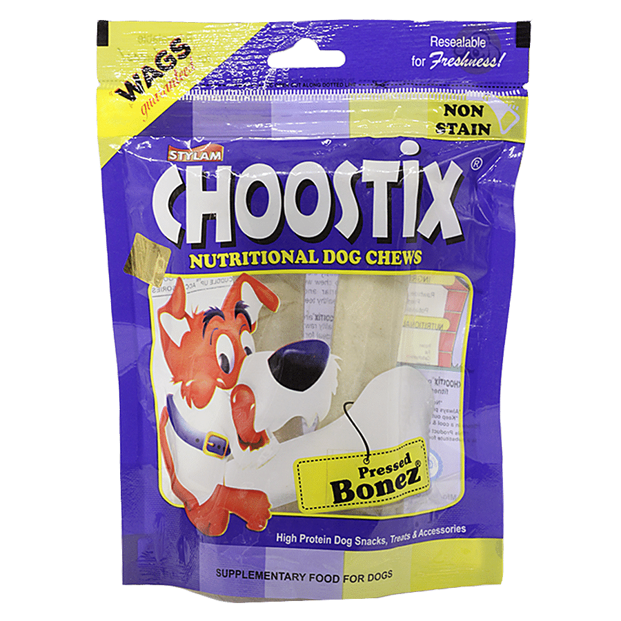 Choostix Pressed Bonez Nutritional Chews - For Dogs