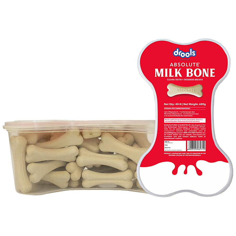 Drools Absolute Milk Bone Dog Treat - High In Calcium