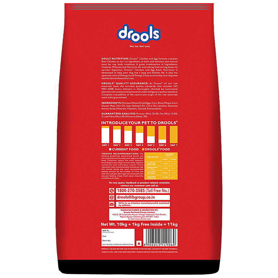 Drools Chicken & Egg Adult Dog Dry Food