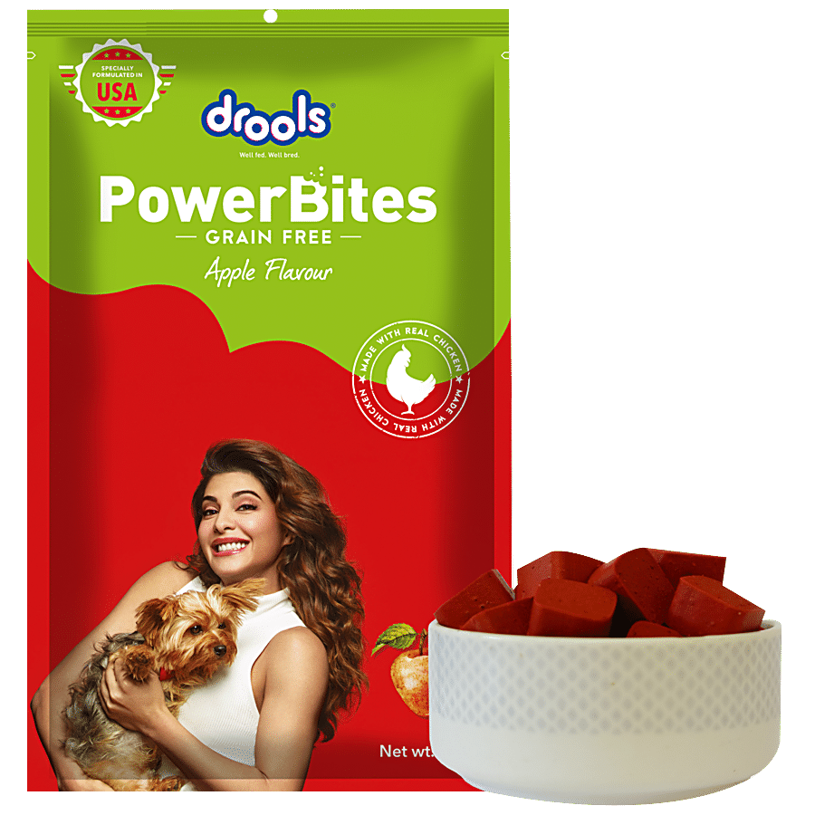 Drools Power Bites Apple Flavour - Real Chicken