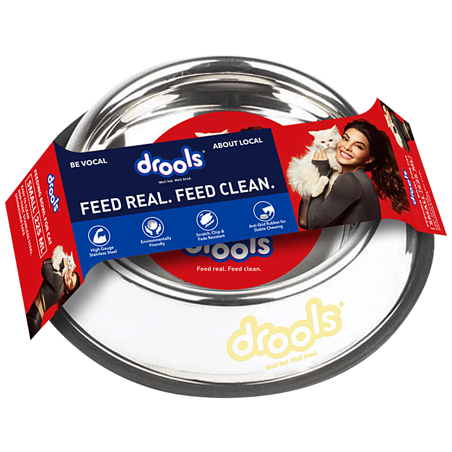 Drools Stainless Steel Feeding Bowl For Cats