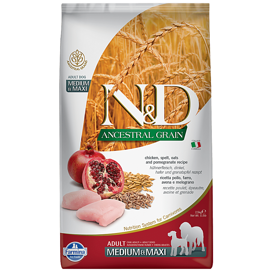 FARMINA PET FOODS N&D Ancestral Grain Dog Dry Food - Chicken & Pomegranate