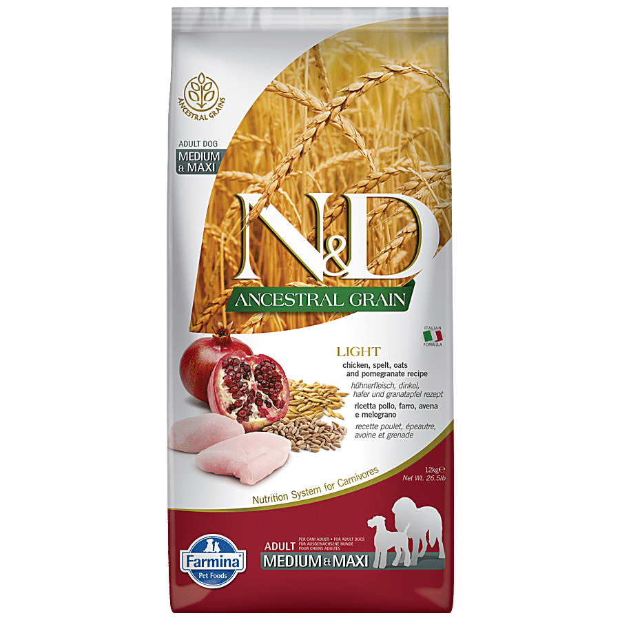 FARMINA PET FOODS N&D Ancestral Grain For Dog Light Adult - Chicken & Pomegranate