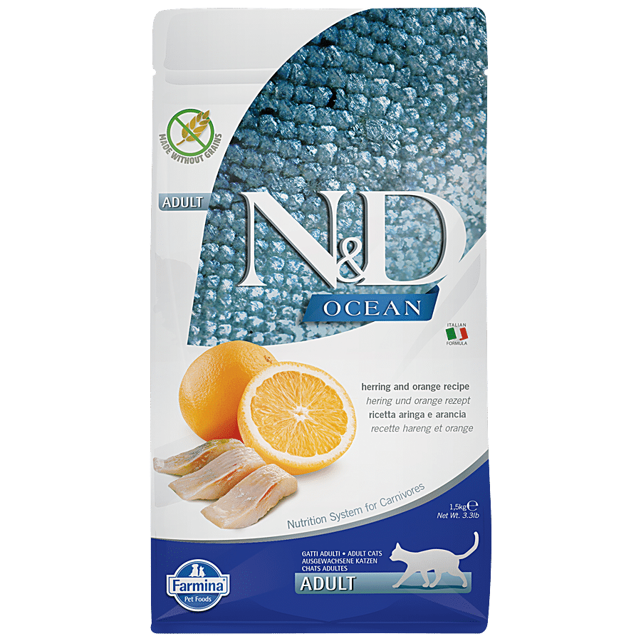 FARMINA PET FOODS N&D Ocean Cat Dry Food - Herring & Orange